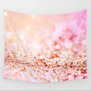 Society6 Pink Glitter Tapestry